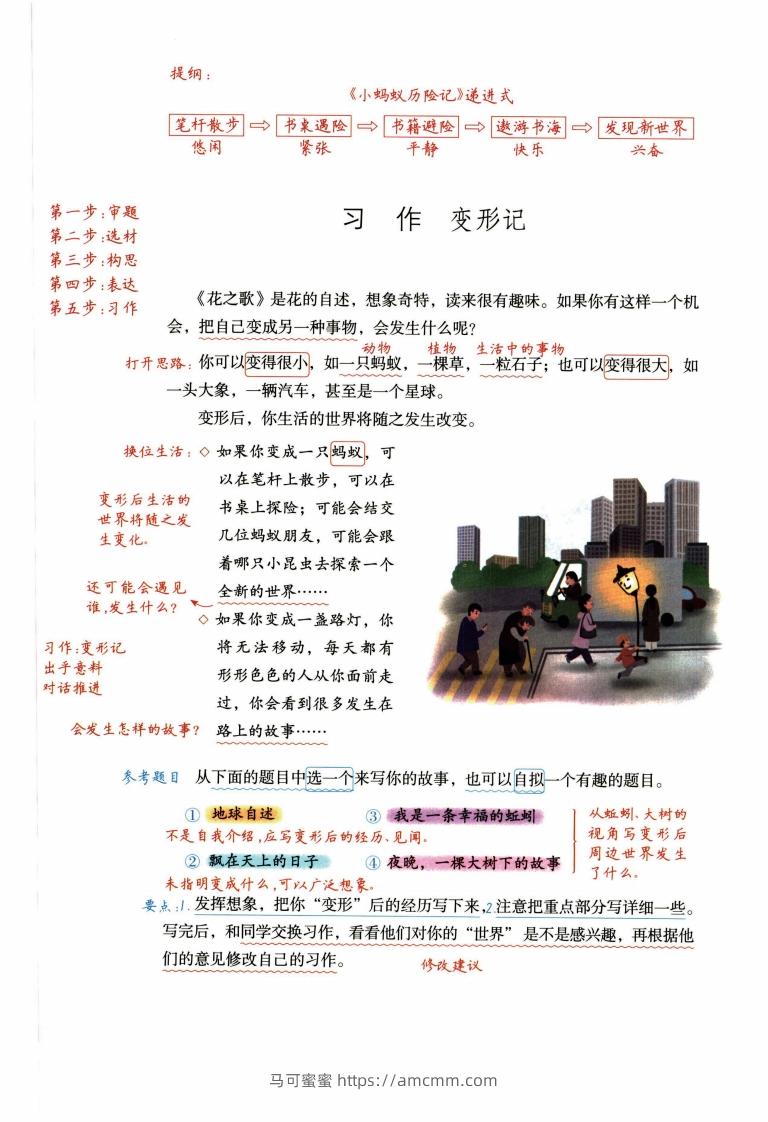 六年级语文上册作文范文-马可蜜蜜题库网